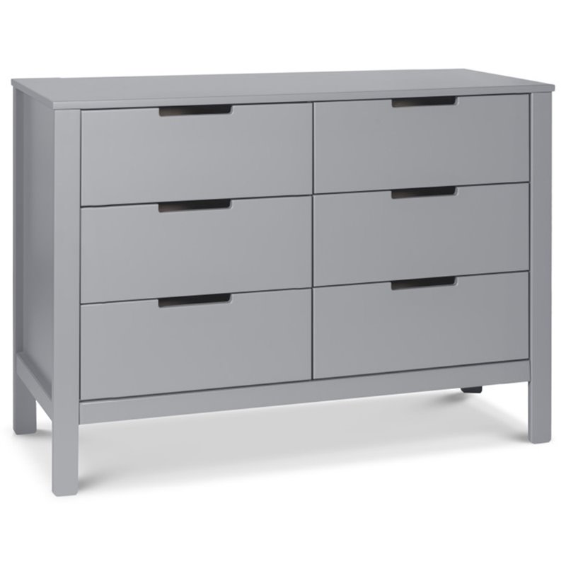 Carter's By DaVinci Colby 6 Drawer Baby Double Dresser in Gray F11926G