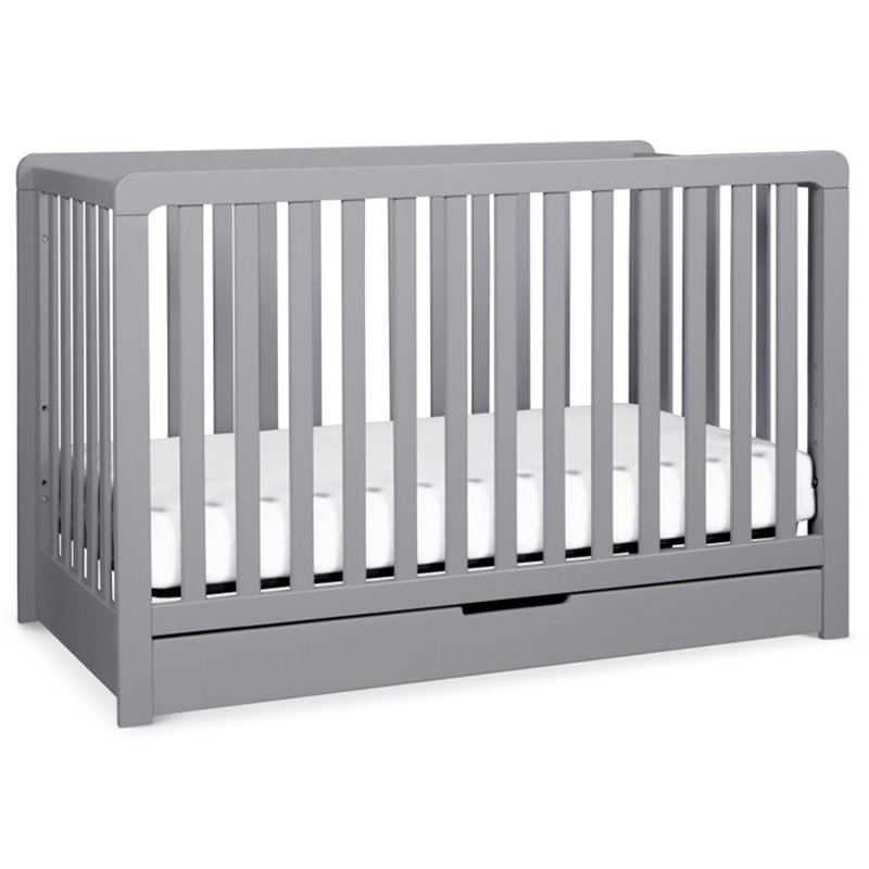 Carter's By DaVinci Colby 4 In 1 Convertible Crib With Trundle Drawer in Gray F11951G