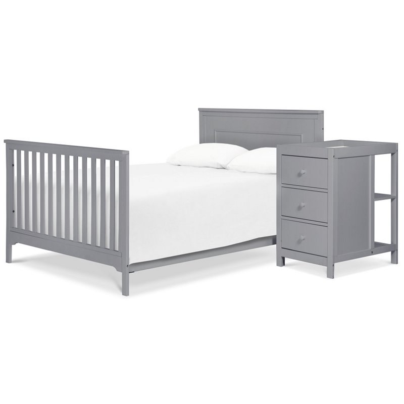 Carter S By Davinci Dakota 4 In 1 Crib And Changer Combo In Gray