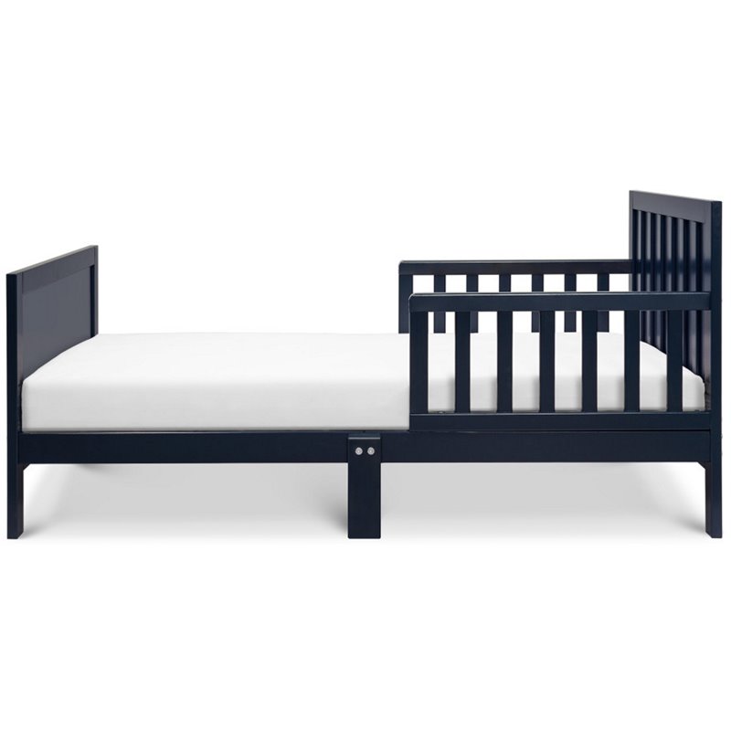 blue toddler bed