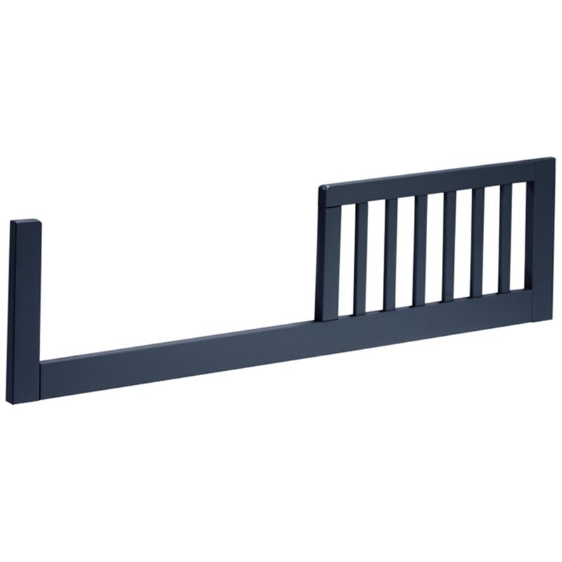 Carter's By DaVinci Colby Solid Pine Wood Toddler Rail in Navy Blue