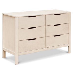 carter's by davinci colby 6-drawer double dresser in washed natural