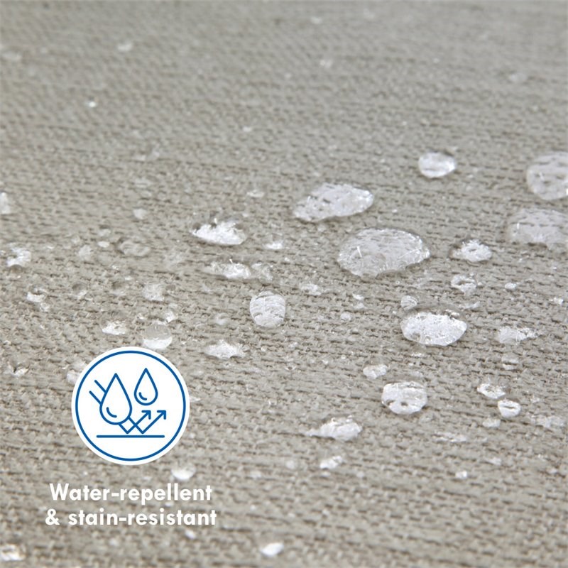 Carter's By DaVinci Adrian Swivel Glider with Storage Ottoman in Gray Linen