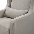 Carter's By DaVinci Adrian Swivel Glider with Storage Ottoman in Gray Linen