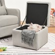 Carter's By DaVinci Adrian Swivel Glider with Storage Ottoman in Gray Linen