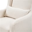 Carter's By DaVinci Adrian Swivel Glider with Storage Ottoman in Cream Linen