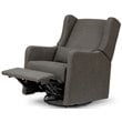 Carter's By DaVinci Arlo Swivel Recliner Glider in Performance Charcoal Linen