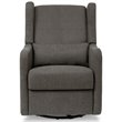 Carter's By DaVinci Arlo Swivel Recliner Glider in Performance Charcoal Linen