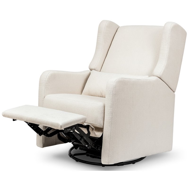 Carter's By DaVinci Arlo Transitional Fabric Recliner and Swivel Glider in Beige