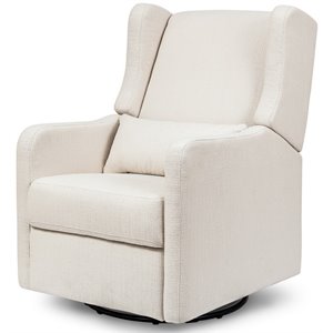 Carter's By DaVinci Arlo Transitional Fabric Recliner and Swivel Glider in Beige