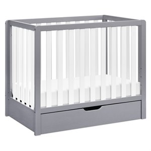 carter's colby 4-in-1 convertible wood mini crib with trundle