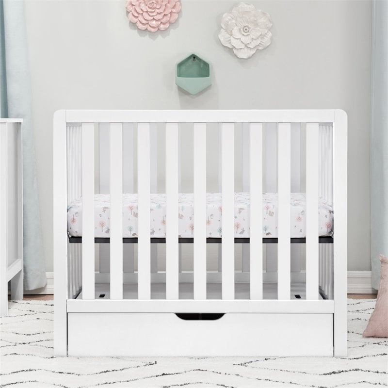 Carter's Colby 4in1 Convertible Mini Crib with Trundle in White
