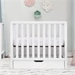 Carter's Colby 4-in-1 Convertible Mini Crib with Trundle in White