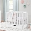 Carter's Colby 4-in-1 Convertible Mini Crib with Trundle in White
