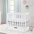 Carter's Colby 4-in-1 Convertible Mini Crib with Trundle in White