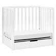 Carter's Colby 4-in-1 Convertible Mini Crib with Trundle in White