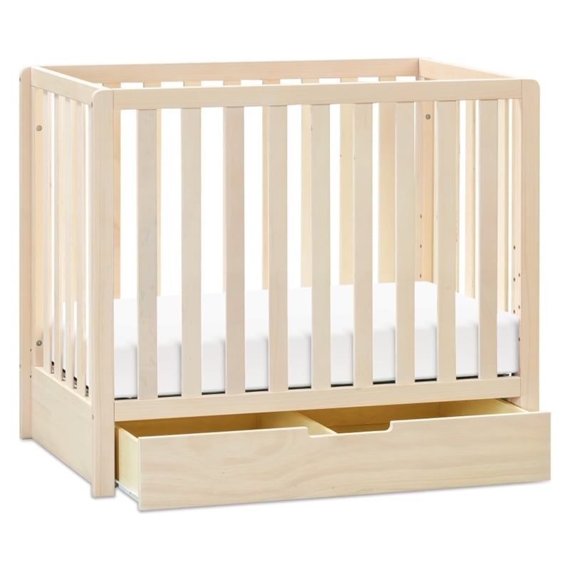 Carter's Colby 4-in-1 Convertible Mini Crib with Trundle in Washed Natural