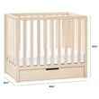 Carter's Colby 4-in-1 Convertible Mini Crib with Trundle in Washed Natural