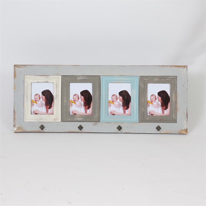 Luxen Home Vintage Four 5 X 7 Collage Picture Frame Wh189 Four 5 X 7 Collage Picture Frame