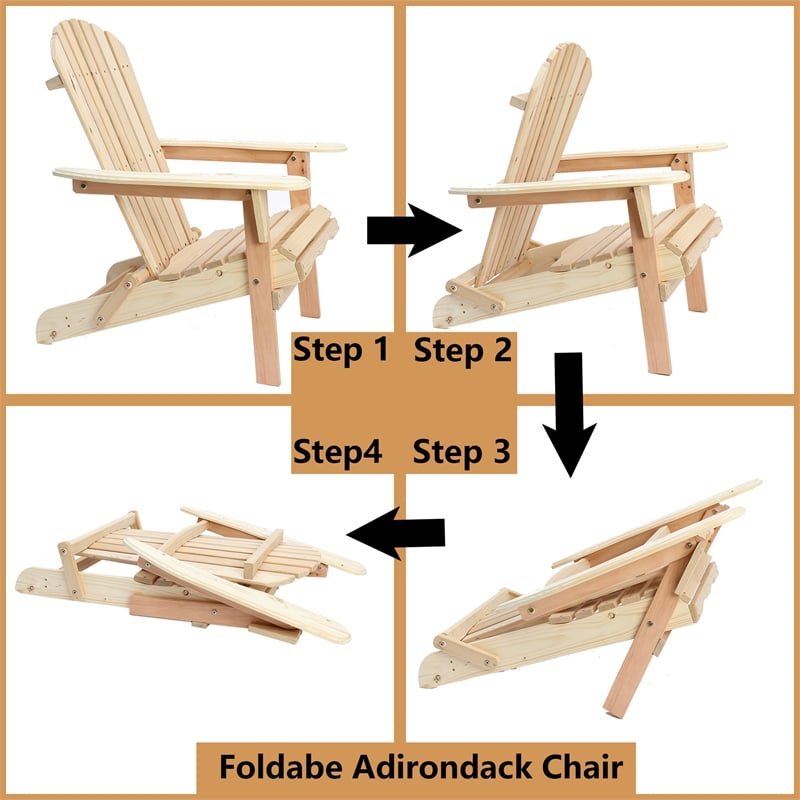 unfinished wood adirondack chairs