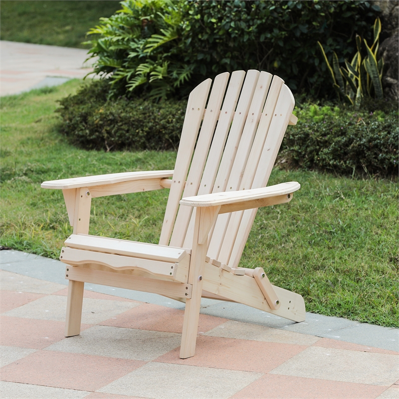 Winsome House Unfinished Wood Adirondack Chair 