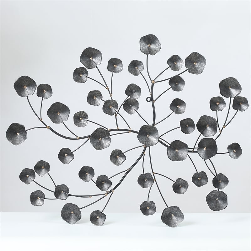 Luxen Home Flower Cluster Metal Finish Wall Art - WHA558