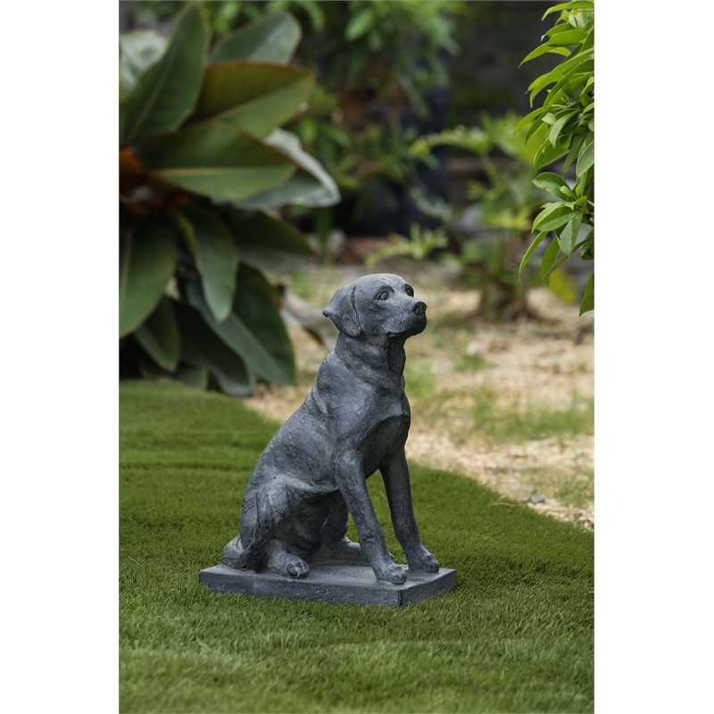 labrador garden statue