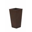 LuxenHome Rustic Brown MgO 18.5in. H Tall Tapered Planter