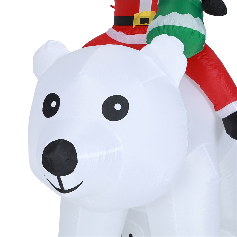 6ft inflatable polar bear