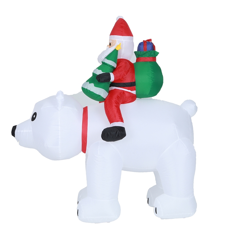 6ft inflatable polar bear