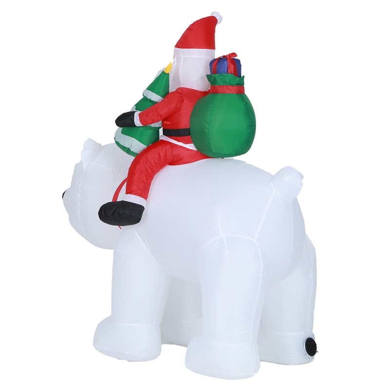 6ft inflatable polar bear