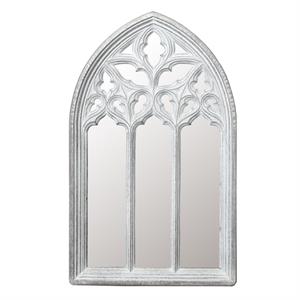 luxenhome arched window metal wall mirror