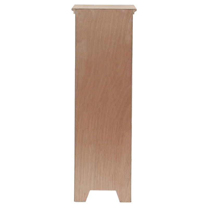 Rustic Wood 2-Drawer 1-Door Slim Storage Cabinet - 48.23 Tall