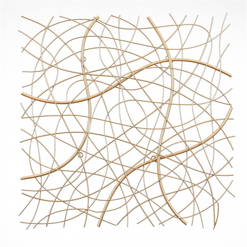 Luxen Home Large Gold Abstract Square Metal Wall Decor Wha932 - Large Abstract Metal Wall Art Luxen Home Large Gold Abstract Square Metal Wall Decor Wha932 - Large Abstract Metal Wall Art