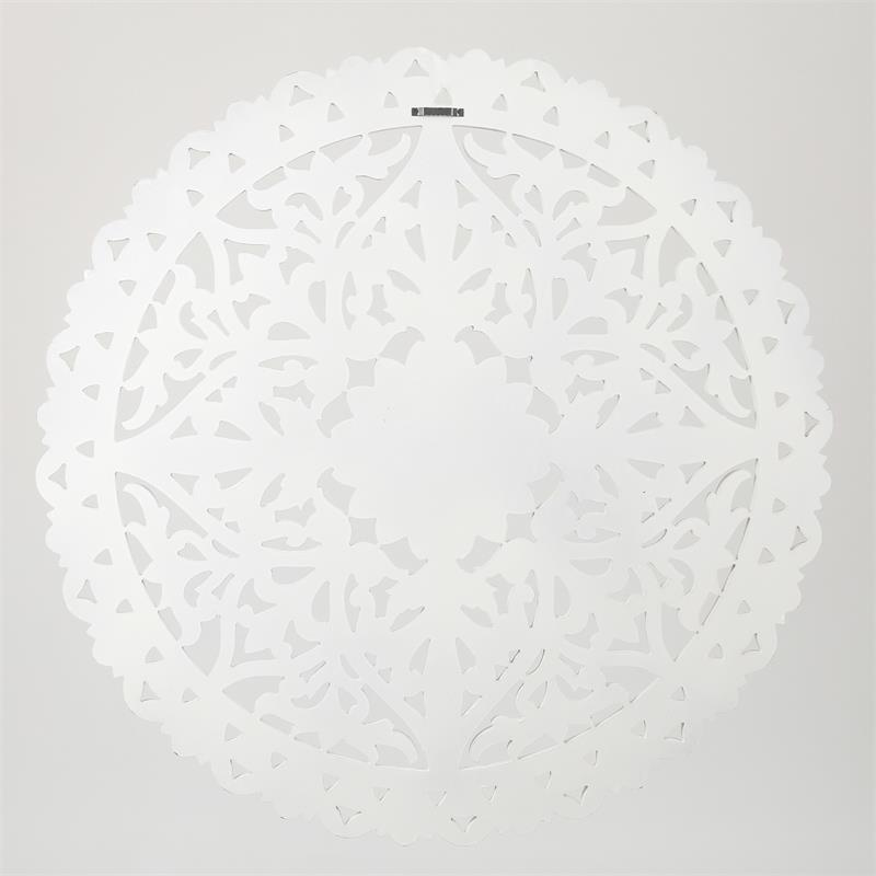 White Wood Flower Medallion Wall Decor WHA1097