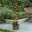 LuxenHome Metal Tulip Cascade Outdoor Fountain