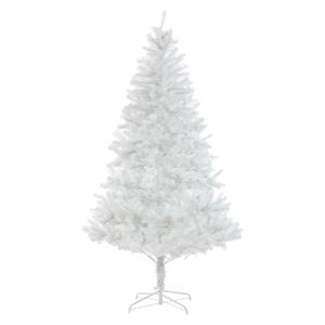 luxenhome 7ft pre-lit white artificial christmas tree