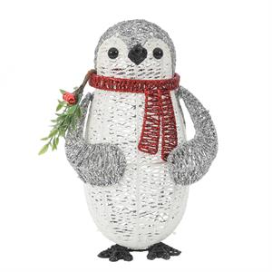 luxenhome lighted penguin yard decoration
