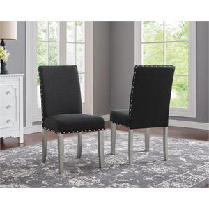 bella dining chair with nail-head trim
