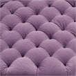 Posh Living Adrian Button Tufted Velvet Storage Ottoman in Mauve