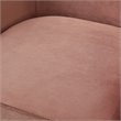 Posh Living Leo Tufted Velvet Barrel Back Accent Chair in Blush Pink/Gold