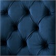 Posh Living Colton Velvet Dining Side Chair with Acrylic Legs - Blue (Set of 2)
