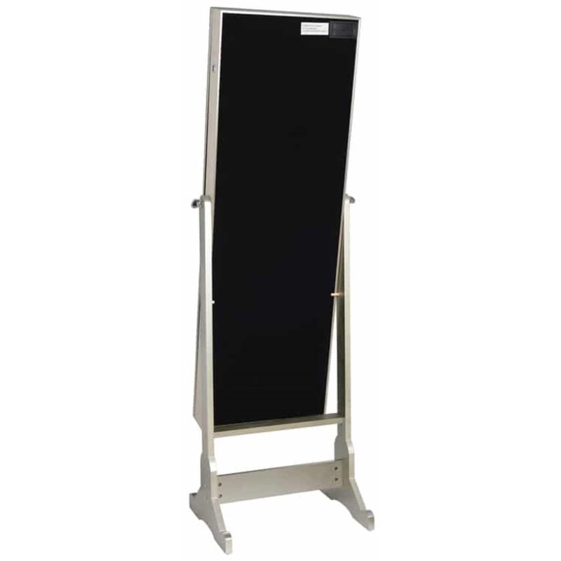 Posh Living Harper Jewelry Cheval Armoire & Makeup Storage in Champagne