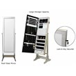 Posh Living Harper Jewelry Cheval Armoire & Makeup Storage in Champagne