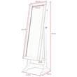Posh Living Harper Jewelry Cheval Armoire & Makeup Storage in Champagne