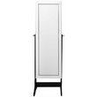 Posh Living Harper Jewelry Cheval Armoire & Makeup Storage in Black