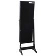 Posh Living Harper Jewelry Cheval Armoire & Makeup Storage in Black