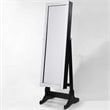 Posh Living Harper Jewelry Cheval Armoire & Makeup Storage in Black