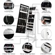 Posh Living Harper Jewelry Cheval Armoire & Makeup Storage in Black