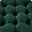 Posh Living Markella Velvet 1Pc Storage Ottoman in Hunter Green/Gold